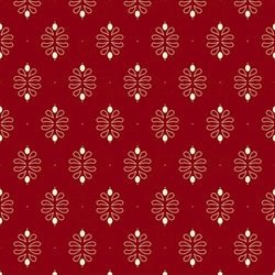 EQP Patchworkstof - Damask - Ruby